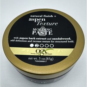 OGX Aspen Texture Molding Paste 3oz Natural Finish Hair Styling Hold 2